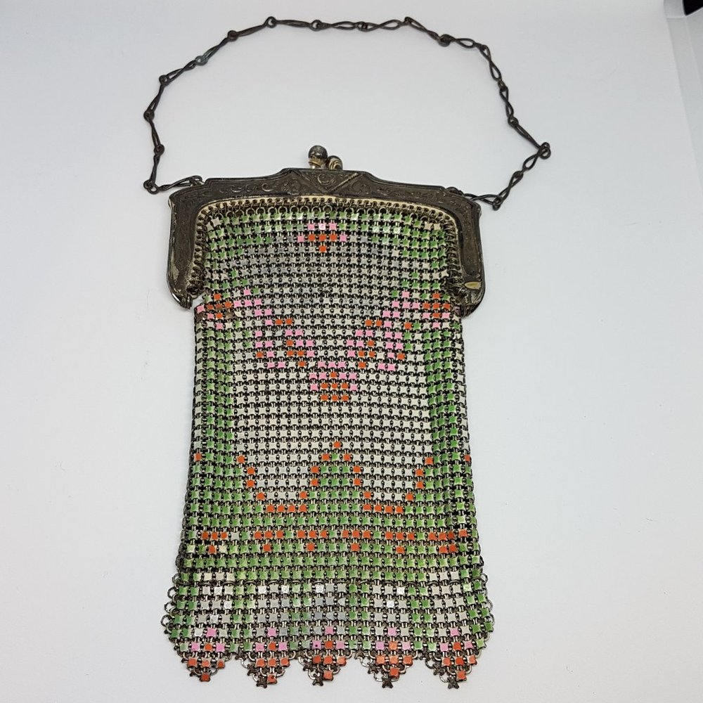 Whiting & Davis Antique 1920s Flapper Mesh Purse